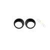 Fit For Toyota RAV4 19-2023 ABS Cover Trim 2X Black Front Fog Light Lamp Ring