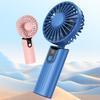 Handheld Cooling Fan Digital Display Brushless Motor 3 Adjustable Speeds Strong Airflow Rechargeable Desk Fan Personal Air Cooler