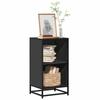VidaXL Black Bookcase 40x35x76 Cm Engineered Wood, Bookcase, Room Divider, Separator, Storage Cabinet, 849094