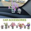 Автомобильная симпатичная мини-ваза центральная консоль внутреннее окно боковое украшение подарочная кукла персонализированная для Wo C1J8