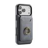 Phone Case For Iphone 17 Pro Max Air 17E 16E MagSafe Magnetic Leather Split Type Wallet Ring Card Holder Shockproof Back Cover