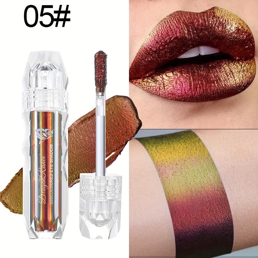9-цветный металлический блеск для губ с эффектом хамелеона Lip Glzae High Shine Стойкая губная помада коралловых тонов для сценического и хеллоуинского макияжа
