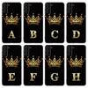Diamond Crown Letter Phone Case For Samsung Galaxy S20 S21 FE S22 Ultra S10 Lite S10E S9 S8 Plus S7 Edge Soft TPU Black Cover