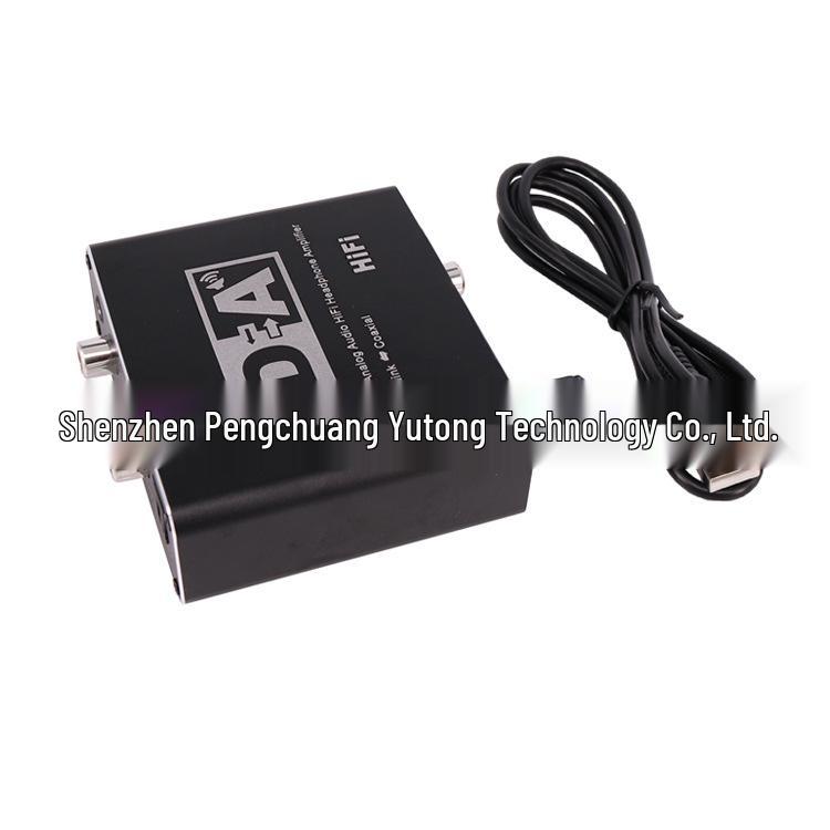 Digital To Analog Converter: Coaxial To 5.1 Channel Audio Decoder with Adjustable 3.5mm Headphone Jack
