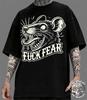 Fuck Fear Rat Tattoo T-Shirt: Unisex Soft Style