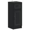 2 Piece Bathroom Cabinet Set UTRECHT Black Engineered Wood