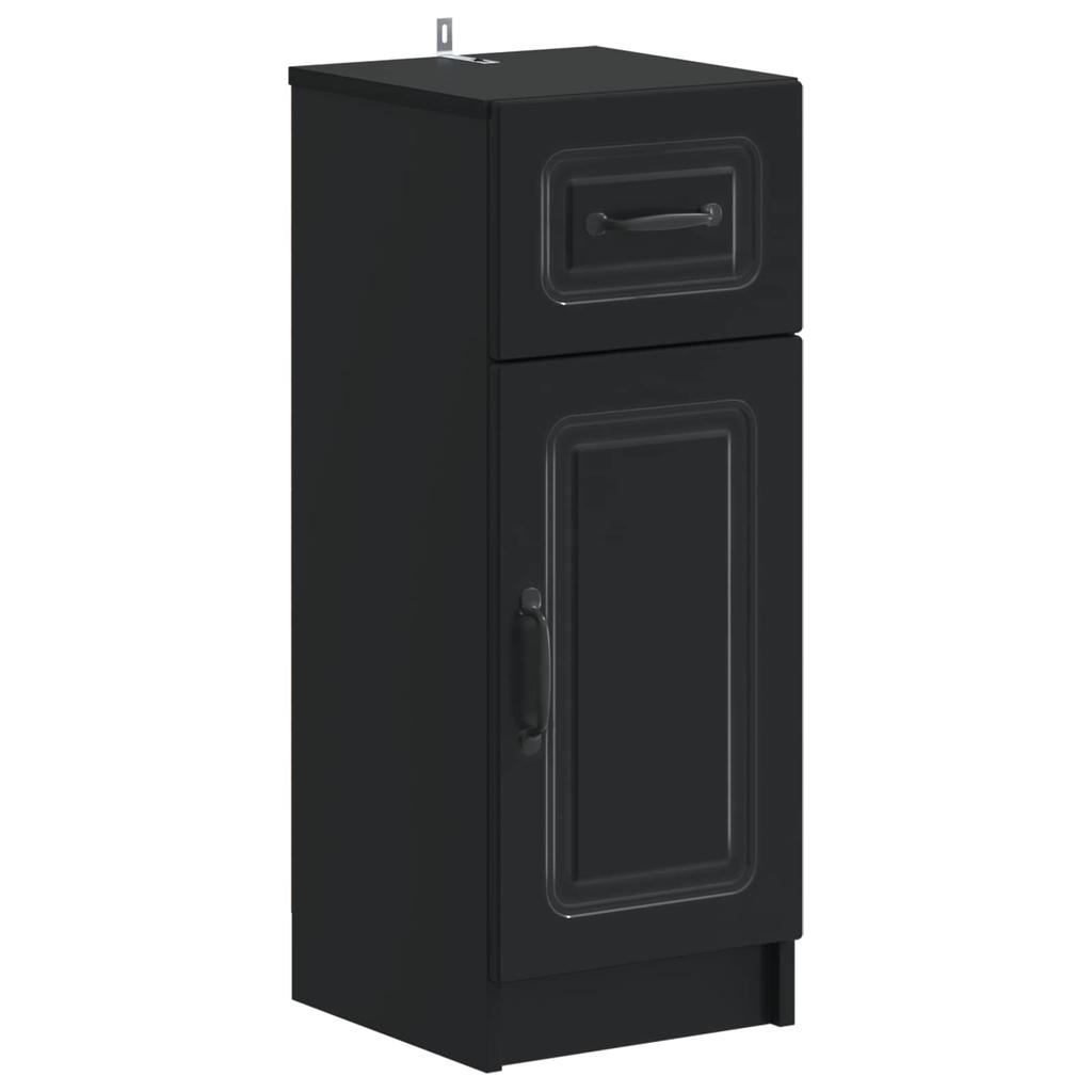 2 Piece Bathroom Cabinet Set UTRECHT Black Engineered Wood