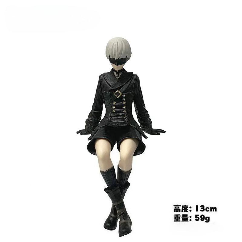 Игровая фигурка 2B стоящая Фигурки действия Фигурка A2yorha Фигурка 9Syorha ПВХ модель Взрослый Орнамент Коллекционная модель Игрушка Подарок