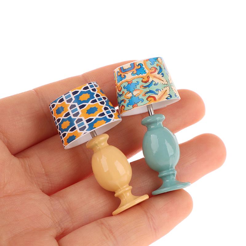 1:12 миниатюрных настольных ламп для кукольного домика, модель для изучения, мебель для кукольного домика, украшение для микросцены, световое украшение, игрушки для ролевых игр