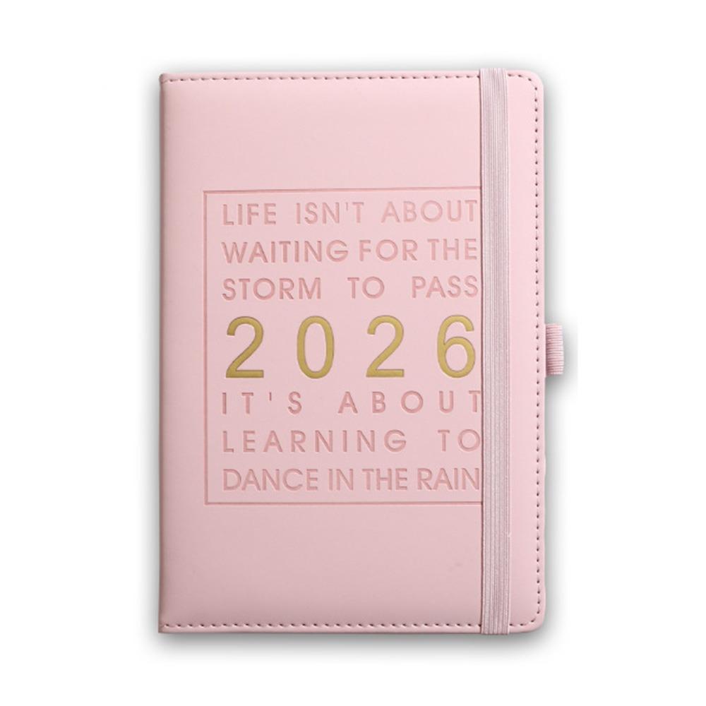 12 Months 2026 Schedule Planner Notepad English 365 Days Efficiency Notebook  Business