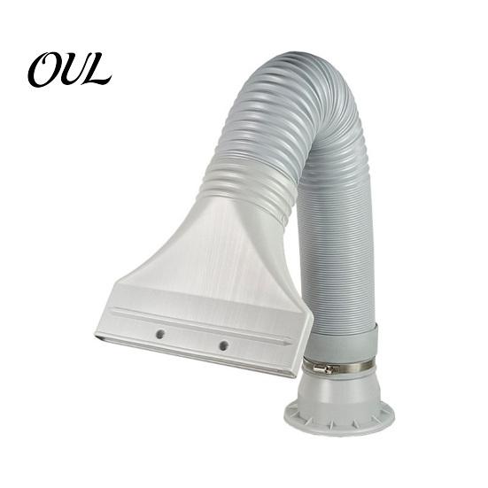 Exhaust Hose Adapter Air Conditioning Adapter, AC Window Seal Flat Vent Kit Removable Plate for Casement Skylight Windows, 100mm Connector Portable
