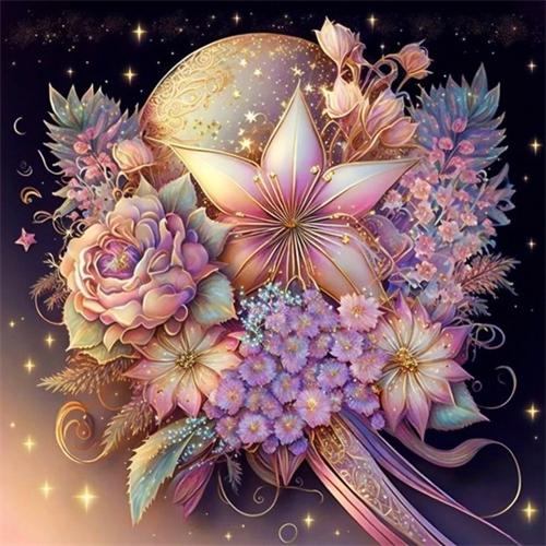 Diy Алмазная картина Сердце Цветок Домашний декор Полный квадрат Круглая вышивка Мозаика Фэнтези Пейзаж Настенное искусство