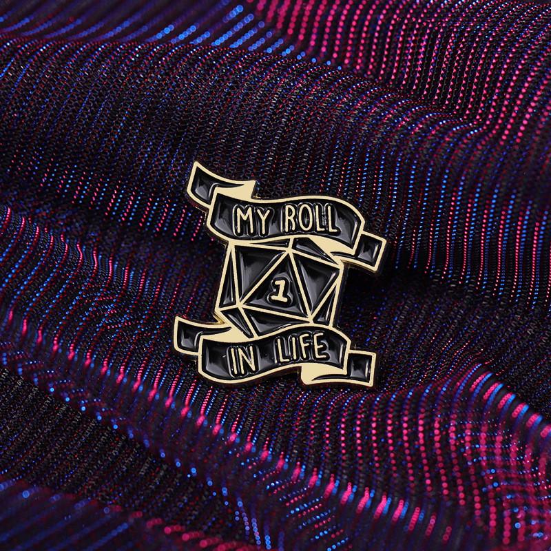 Colorful And Creative My Life Alloy Brooch Cartoon Letter Design For All Occasions