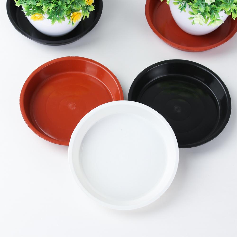 3Pcs Heavy Duty Round Durable Plastic Tray Saucers Indoor Outdoor Drip Trays Plant Saucer