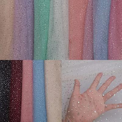 100x150 см блестящая кружевная ткань из тюля со стразами свадебная ткань для выпускного вечера вечернее платье ткань