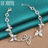 Sterling 925 Silver Butterfly Bracelet Fashion Jewelry