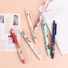 6Pcs/Set Cute Chinese Style Retractable Gel Pen Black Ink Signature Writing Pen