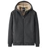 Winter Thicken Hooded Cotton Winter Plus Cashmere Men's Casual Lamb Cashmere Plus Size Hoodie Plush Coat
