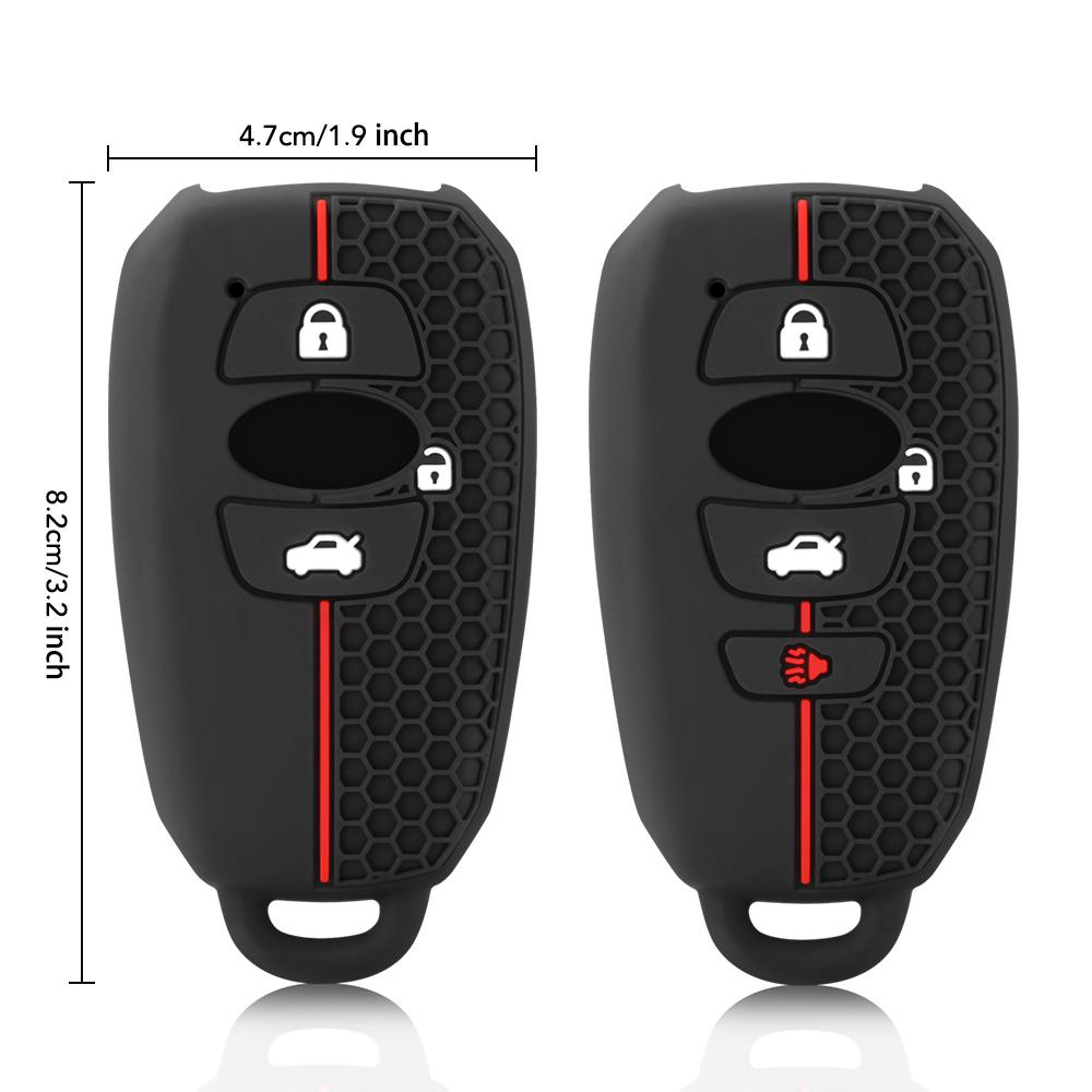 Силиконовый чехол для автомобильного ключа для Subaru Crosstrek Forester Outback Impreza Ascent Legacy STI Xv Trezia BRZ Wrx Levorg 2006-2024