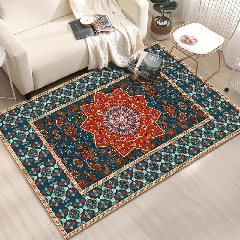 Винтажный ковер в этническом стиле для гостиной, напольный коврик в стиле бохо, ковер для проживания в семье, уличный коврик