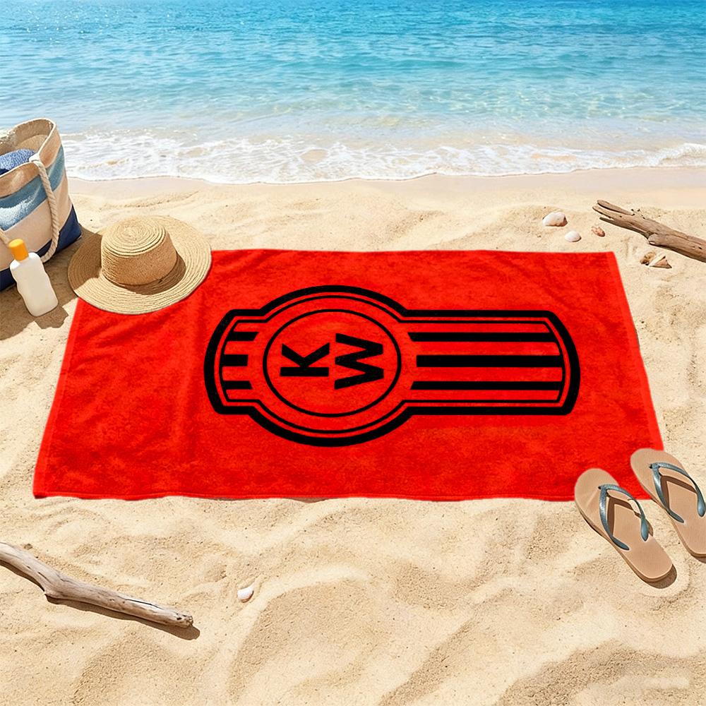 Kw Heavy Trucks Beach Towel Quickdry Soft Microfiber Comfortable Lightweight Portable For Swimmingbeachcamping Travel Beach Accessoriesgym