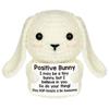Hand Knitted Bunny Diy Cute Wool Doll, Positive Bunny Knitted Doll