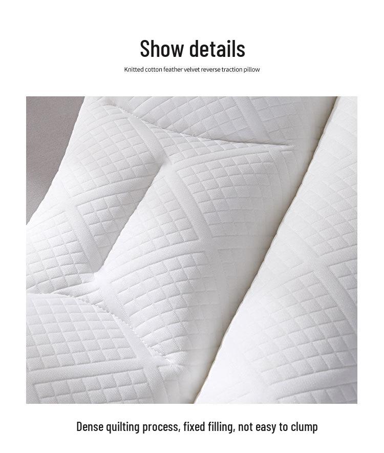 Пара подушек-основ для поддержки шеи с защитой от скольжения для массажа всей головы, не сминаемые, вязаный хлопок.