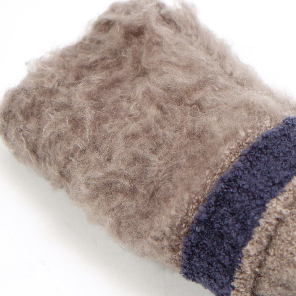 Свободные Длинные от Made in Japan с начесом примерно SocksDEPO "Пушистые Носки с Круглым Мыском, Посадка, Одинарные, Тип" Tebukuro-ya. подкладка, синий,