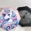 1pc Unicorn Fantasy Artwork Umbrella with Plastic Handle,Suitable for All Seasons Home Travel Outdoor UmbrellaDD935