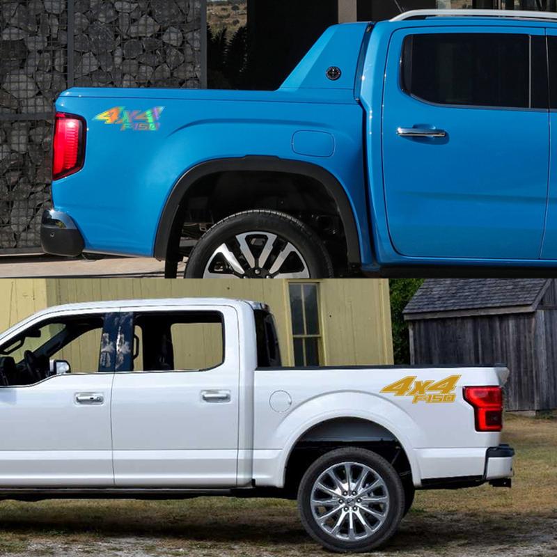 Наклейки на борт задней части пикапа For Ford F150 Raptor XLT Графика для грузовика 4x4 Декор автомобиля Наклейка-покрытие Аксессуары для автотюнинга