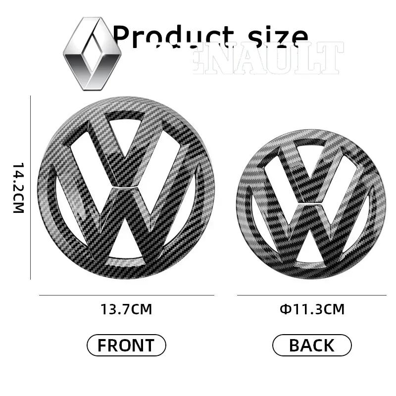 2pcs Car Front Radiator Grille Badge Cover Rear Trunk Lid Sticker For VW Polo Golf MK6 MK7 MK8 Passat B6 B7 B8 Tiguan CC T-ROC Wu4 ysjg8