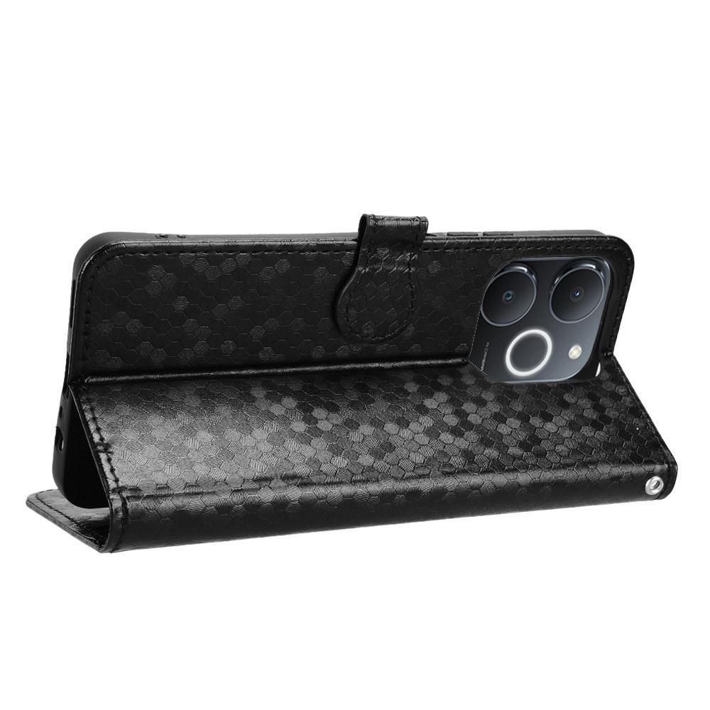 Realme Note 70T 4G Flip Case, Wallet Rhombus, Black
