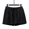Fashion Women Pants High Waist Spring Summer Comfortable Linen Shorts Pants Solid Drawstring Large Size Thin Loose Wide Leg Shorts