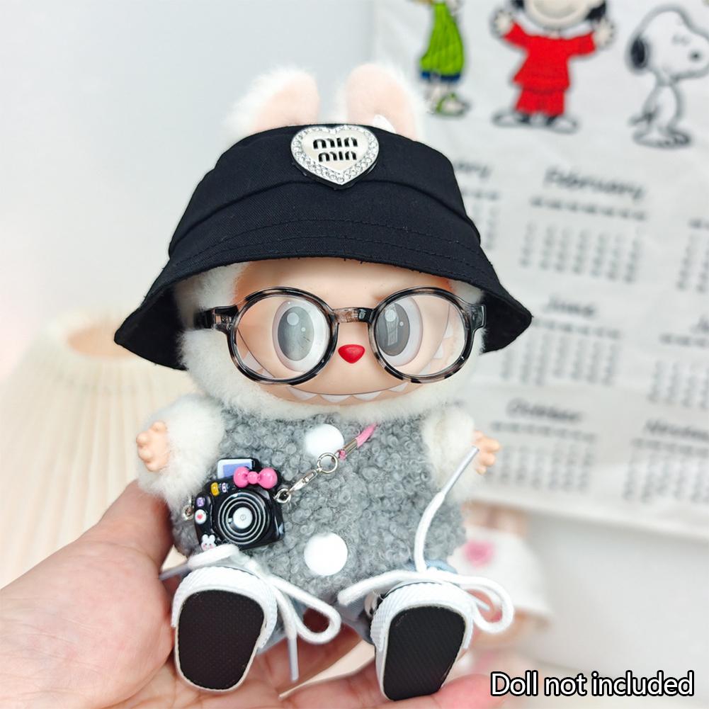 For 17cm Labubu Doll Clothes Fashion Clothes Hoodies Doll Clothes Color Match Hoodies Dolls Accessories Cute Decoration Little Cloths