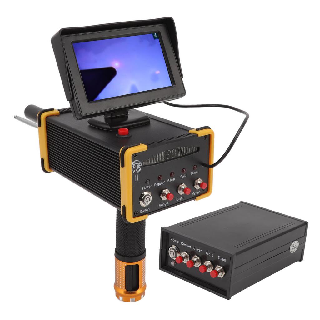 Металлоискатель глубиной 15 м, золотоискатель, сканер металла, дальность поиска 1000 м с экраном GR8000