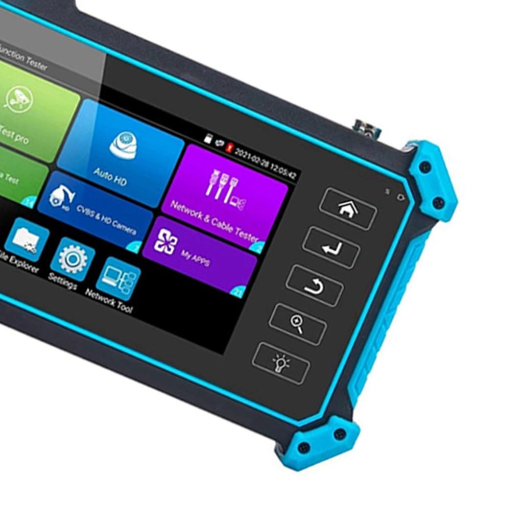 Тестер камеры видеонаблюдения Портативный 5-дюймовый дисплей Коаксиальный аналоговый видеомонитор Тестер