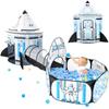 Kids Ball Ball Pool with Toy Space Toy Kids Simple Baby Secret Indoor Play Astronaut Tent, House, Tunnel, Children's Tent, Tent, Rocket, Girls, Boys,