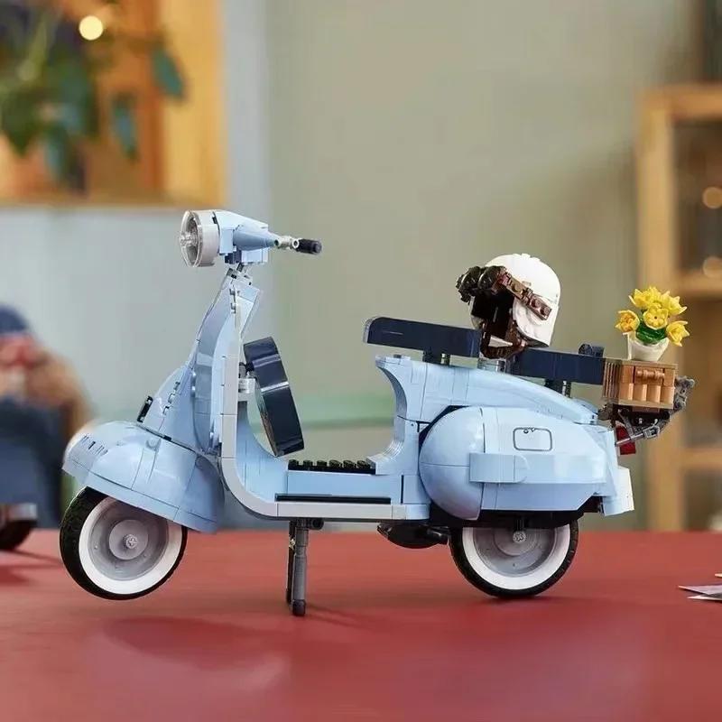 125 Technology Famous Motorcycle City Motorcycle Assembly Building Brick Model Children's Gift