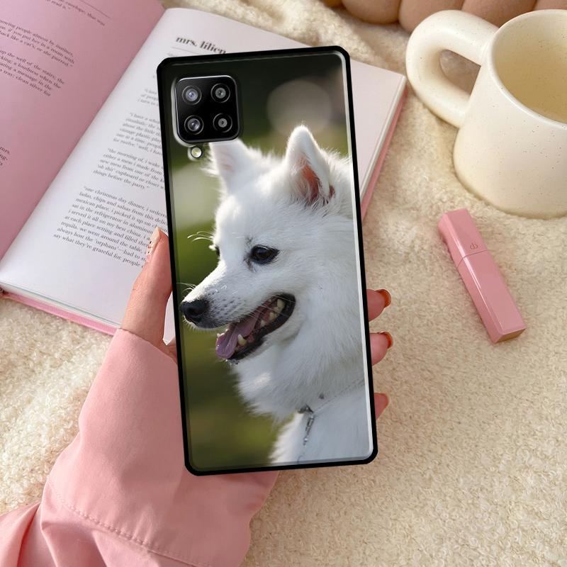 Чехол для телефона Samsung Galaxy с изображением японского шпица A54 A34 A14 A13 A51 A71 A33 A53 A73 A12 A22 A32 A52 A72 A52S