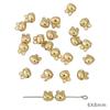 30-50Pcs Gold/Rhodium Plated CCB Loose Space Beads Star Flower Beads for Bracelet Necklace DIY Jewelry Making Beads