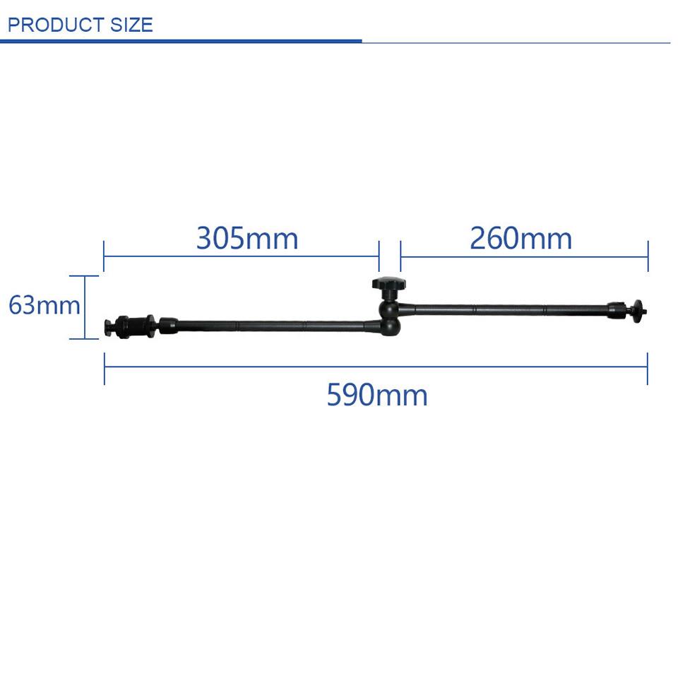 7|11|20-дюймовый металлический шарнирный кронштейн Magic Arm, держатель-суперзажим, стойка для зеркальной камеры, аксессуары для фотостудии, реквизит