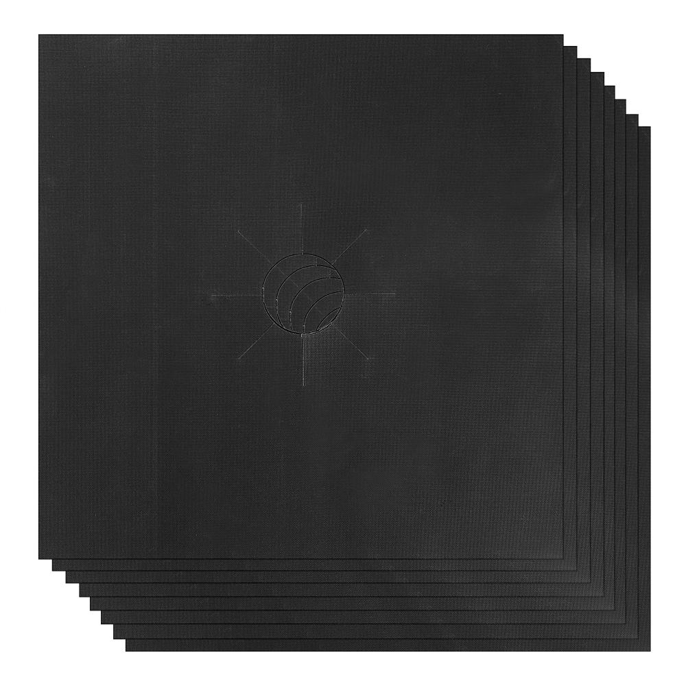 Подкладка для газовой горелки, коврик для домашней кухни, многоразовый защитный коврик для газовой плиты, 6 шт., 8 шт., стекловолокно, антипригарное покрытие