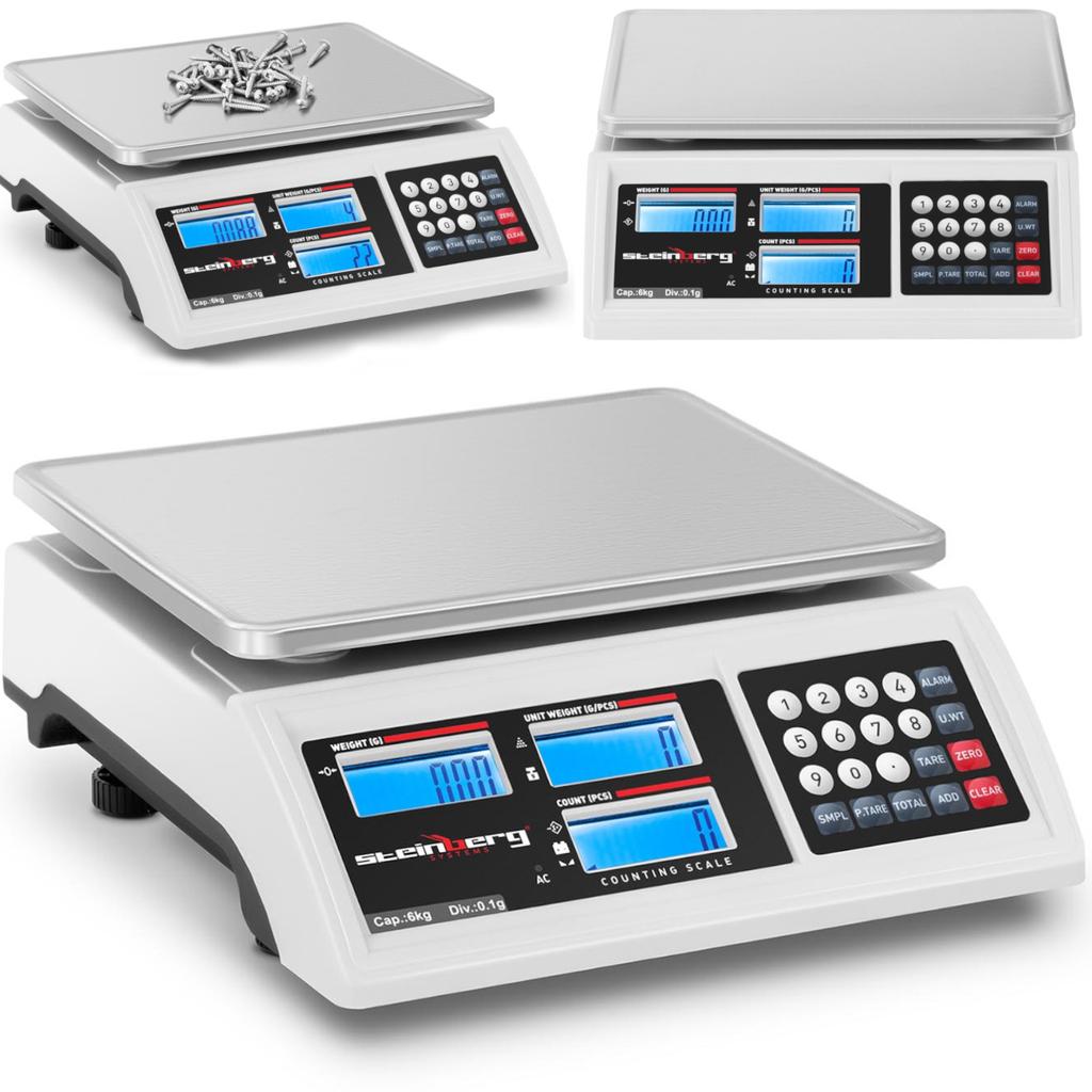 Commercial shop scale counting LCD RS232 6000 g 01 g