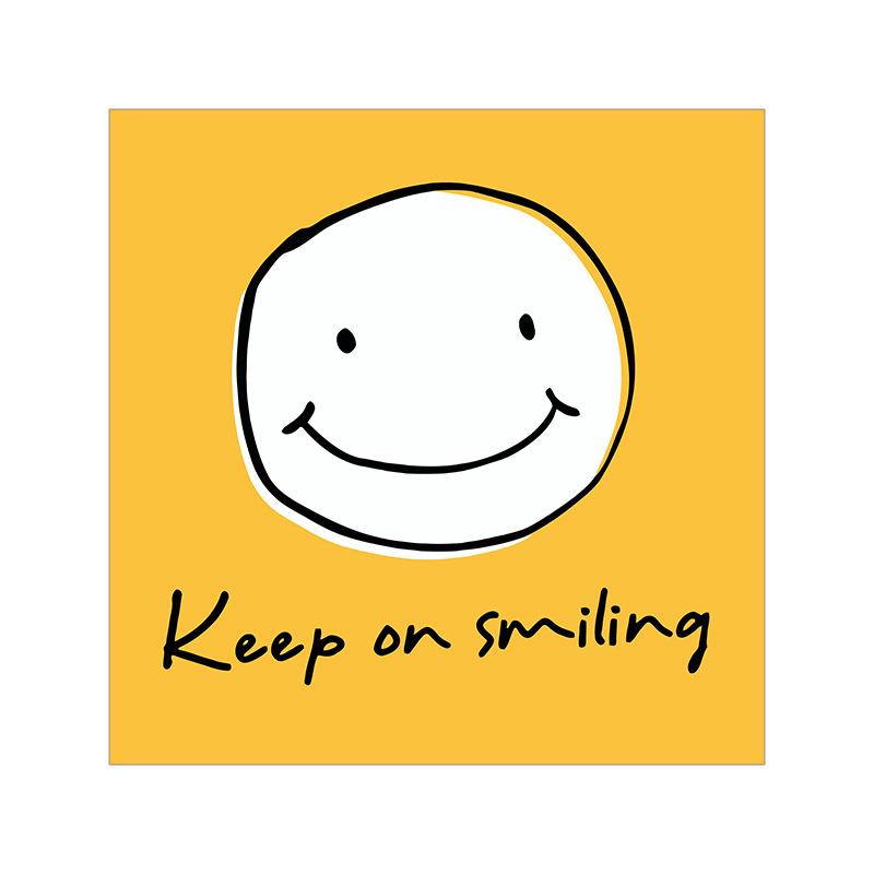 Nordic Yellow Cartoon Smiley Posters and Prints Love Smile Картина на холсте Настенный декор для гостиной Cuadros