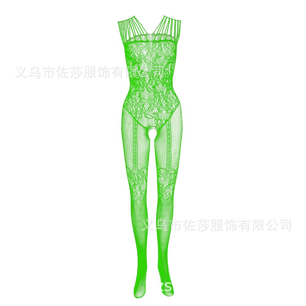 New Women's Jacquard Sexy One-piece Mesh Suspender