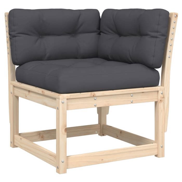 VidaXL Salon de Jardin avec Coussins 6 pcs, Sièges de Patio, Ensemble de Meubles, Mobilier de Terrasse Arrière-cour 3217040