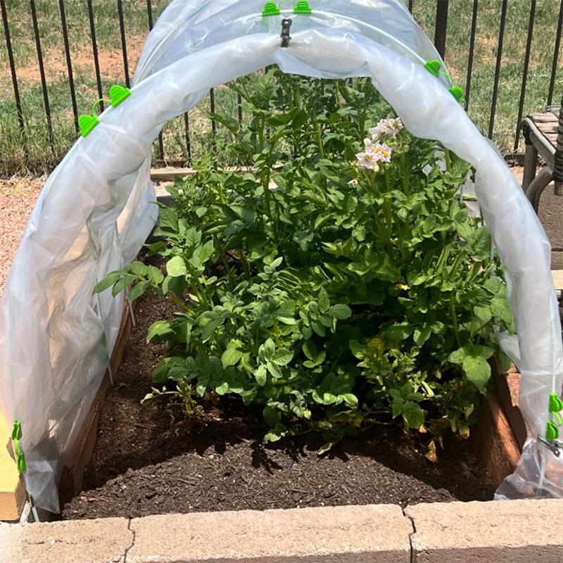 Покрытие для растений теплицы Садовое Непромокаемый пластик Устойчивый к УФ-излучению Садоводство Ветрозащитный Пылезащитный Толстый Фермерский Прозрачный