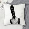 Декоративная квадратная наволочка с двусторонней печатью «GGoodnight Punpun» для дивана, гостиной, домашнего декора
