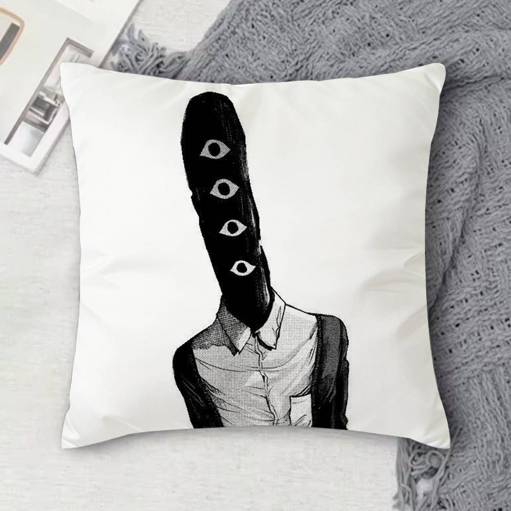 Декоративная квадратная наволочка с двусторонней печатью «GGoodnight Punpun» для дивана, гостиной, домашнего декора