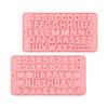 2 Pcs Letter Molds Silicone Number Alphabet Chocolate Candy Molds Non-Stick Happy Birthday Cake Decorations Baking Mould For Party